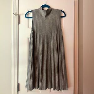 UNIF Gray Ribbed Sleeveless Dress